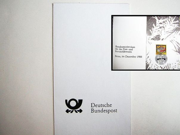 1980 Christmas card German Mail Ministry BRD - (5983)